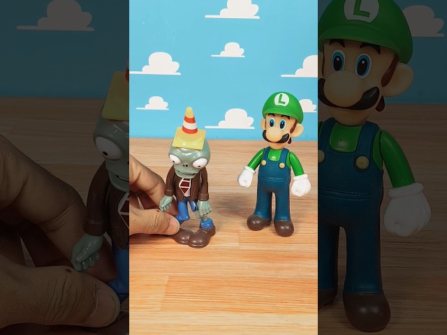 Satisfying Unboxing with Mario Bros Transforming into PVZ Zombies #mariobros #supermario #pvz