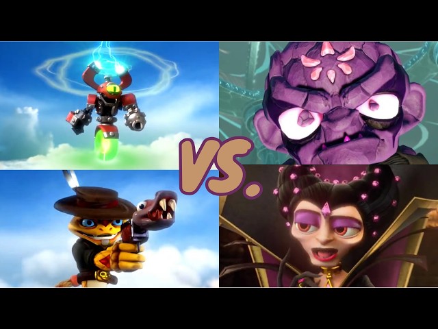 Magna Charge and Rattle Shake VS. Kaos's Mom and Super Evil Kaos | Skylanders Swap Force