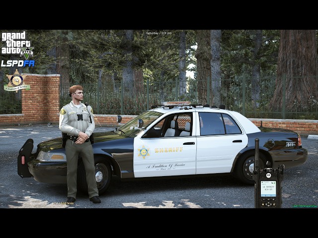 GTA V - LSPDFR 0.4.9🚔 - LASD Sheriff Patrol - 2008 CVPI - Store Robbery Shots Fired - 4K