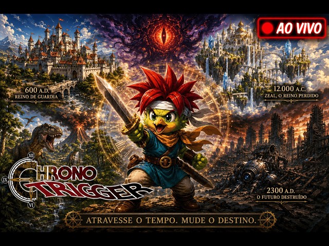 🔴 AO VIVO: Chrono Trigger| Dia de up level e Sides | PT-BR