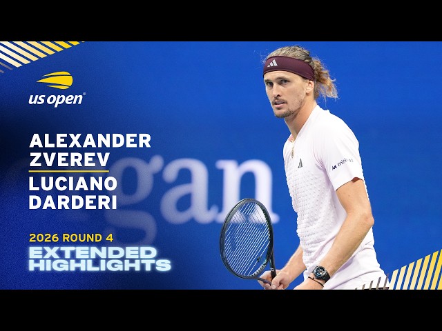Alexander Zverev vs. Luciano Darderi Extended Highlights | 2026 US Open Round 4
