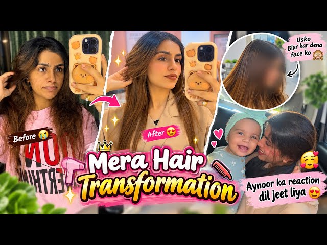 Mera Hair Transformation || Aynoor ke reaction ne dil jeet liya🥹|| kainatsvlog