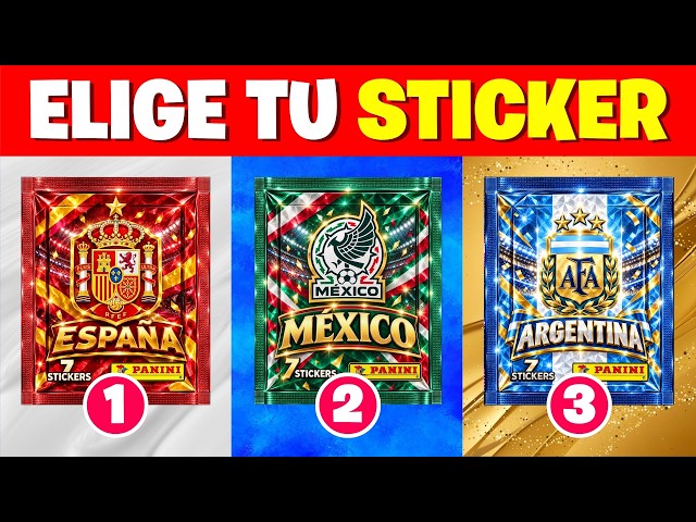 CHOOSE YOUR PANINI PACK⚽2026 WORLD CUP😱Lamine💛CR7❤️Messi💙Quiz