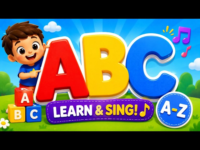 ABC Learning Video 🔤 | Learn Alphabet A–Z & Letter Sounds | Educational Songs for Kids