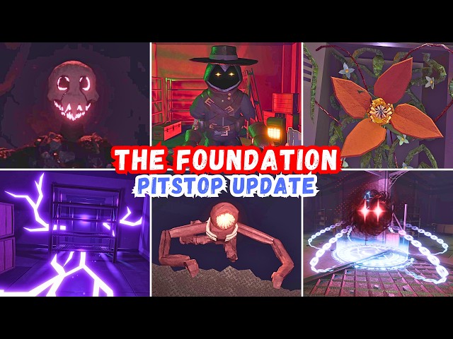 DOORS : THE FOUNDATION (PITSTOP UPDATE) - NEW Entities & Ending & Chase | Utility Shop | ROBLOX