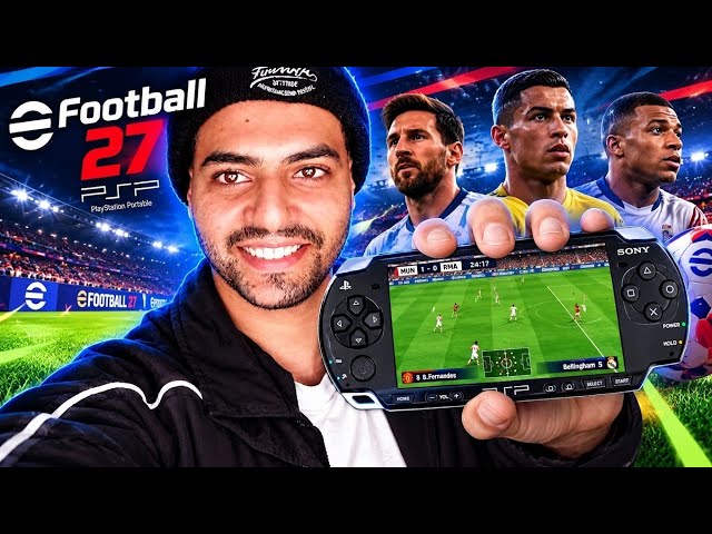 eFootball 27 on PSP is INSANE!!!? with new features + Download Link