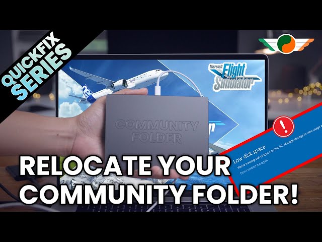 Relocating the community folder in Microsoft Flight Simulator