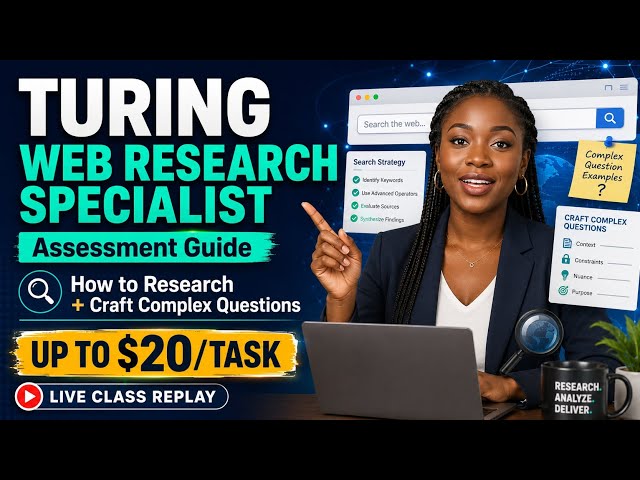 $20/task Turing Web Research Specialist Assessment Walkthrough and Strategy