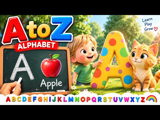 🌈 ABC Alphabet Learning for Kids | A to ZLet’s learn the English alphabet  form A to Z #shorts 