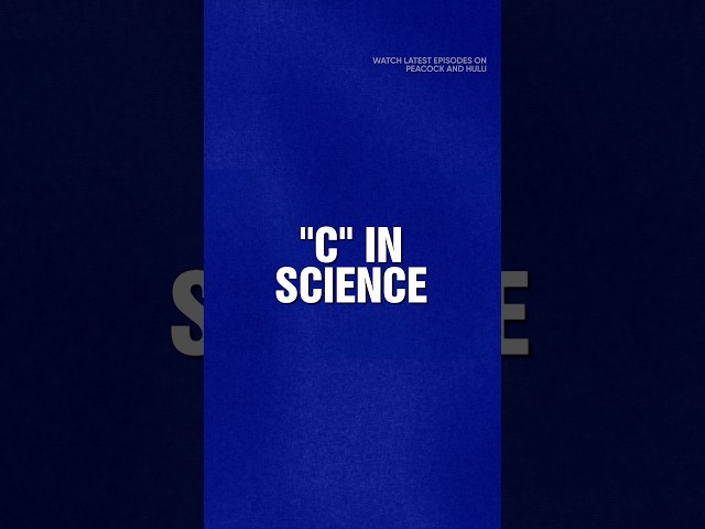 "C' in Science | Category | JEOPARDY!