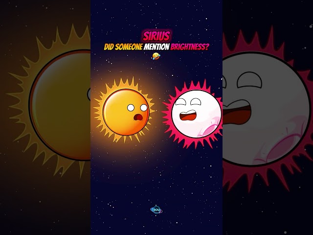 Earth VS Sun VS Sirius VS Brightest Thing #space #solarsystem #animation #planets