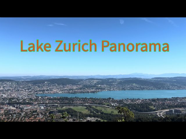 Stunning 4K Panorama from Uetliberg: Zurich, Lake Zurich, and the Alps 🌄🌞