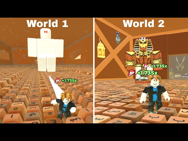 Arabian Keyboard (Update) - (World 1 + World 2 ) Full Gameplay walkthrough | Roblox