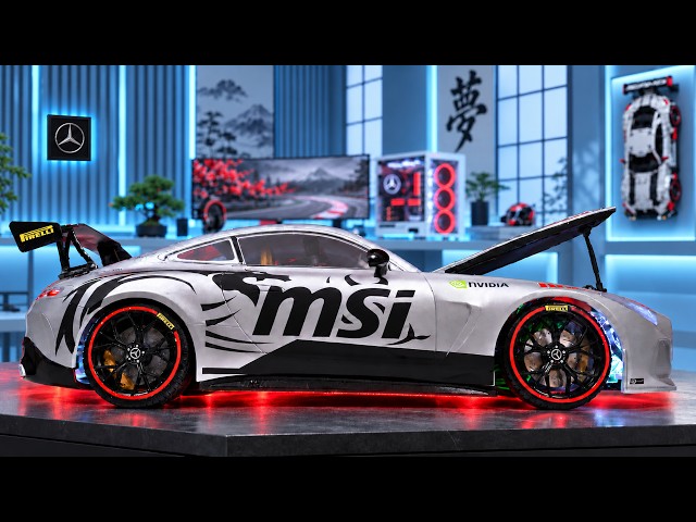 BUILDING A PC IN MY DREAM CAR | AMG GT 63