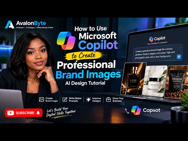 How to Use Microsoft Copilot to Create Professional Brand Images | AI Design Tutorial