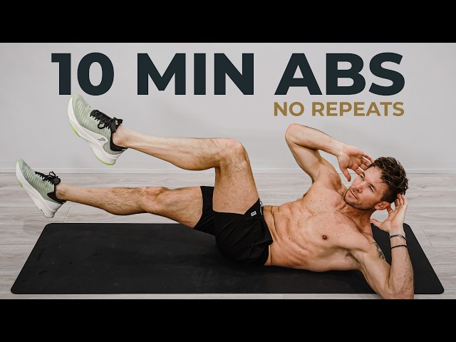 10 Min Ab Workout | No Equipment, No Repeats