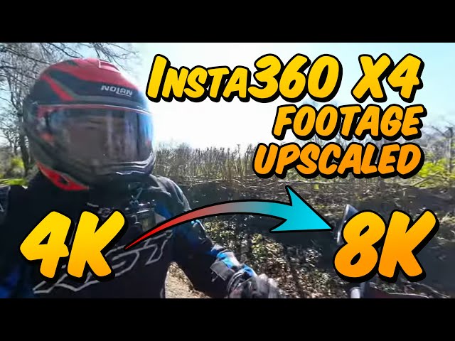 8K Bike Ride Test Vid-6 | Upscaling from 4K to 8K