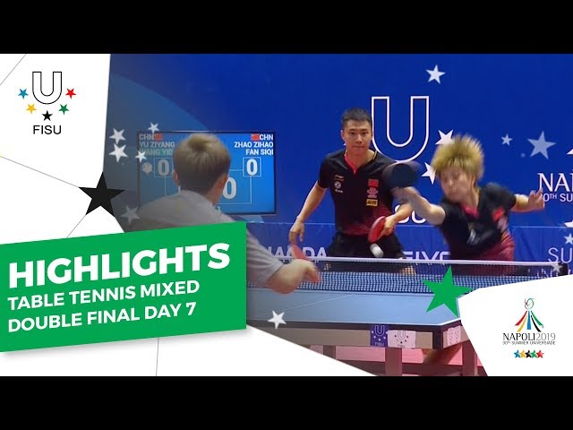 Highlights Day 7 I Table Tennis Mixed Doubles Final #Napoli2019