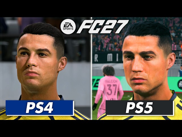 EA SPORTS FC 27: Сравнение PS5 и PS4 | Графика, геймплей и празднование UEFA