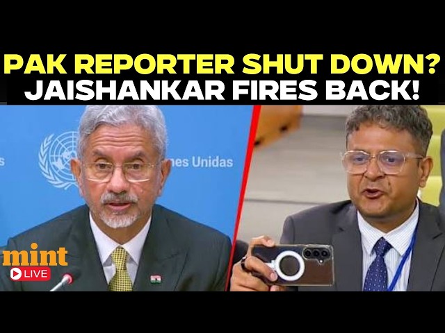 LIVE | Jaishankar Fires Back At Pakistani Reporter’s Heckling: “A Terrorist...” | UNGA 2026