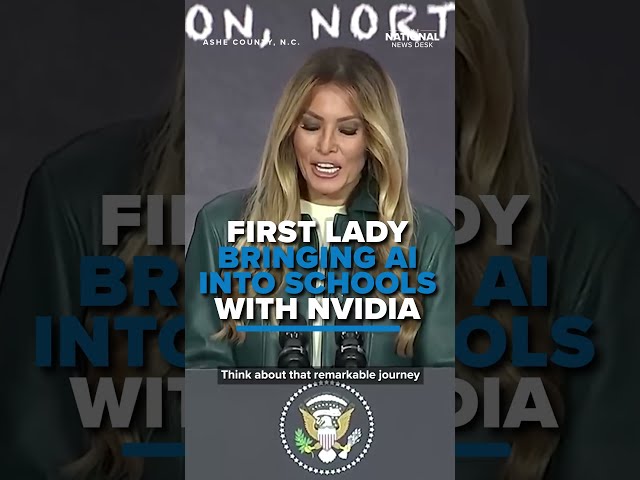 AI EDUCATION | First lady Melania Trump announces AI-learning subscriptions in schools with Nvidia