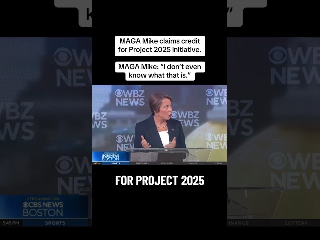 Maura Healey Connects MAGA Mike, Trump & Project 2025! #Trump #Project2025 #LamontTyson