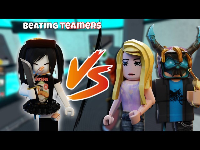 BEATING TOXIC TEAMERS IN MM2 1 HOUR COMPILATION (Murder Mystery 2)