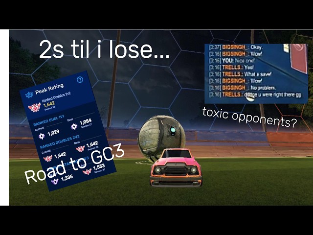 PEAKING on TOXIC opponent in ranked 2s until I lose...