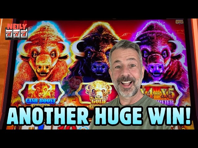 THIS MACHINE IS UNREAL! I KEEP GETTING HUGE WINS! BUFFALO GOLD CASH IS AMAZING!