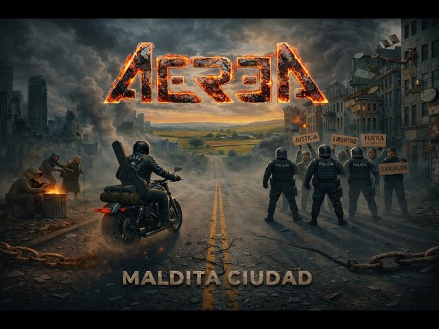 AÉREA – Maldita Ciudad (Videoclip Oficial | Metal Alternativo Argentino)