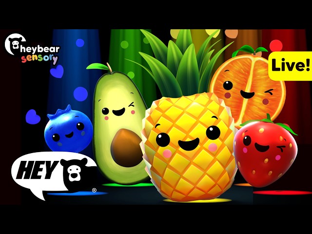 Hey Bear Sensory - Smoothie Mix Dance Party!  Live Stream!