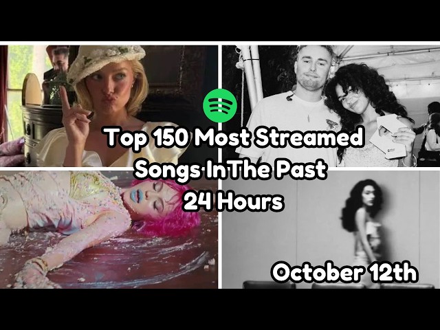 Top 150 Most Streamed Songs In The Past 24 Hours - October 12th