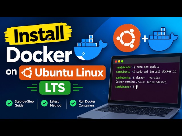 How to Install Docker on Ubuntu Linux LTS | Step-by-Step Docker Installation Tutorial