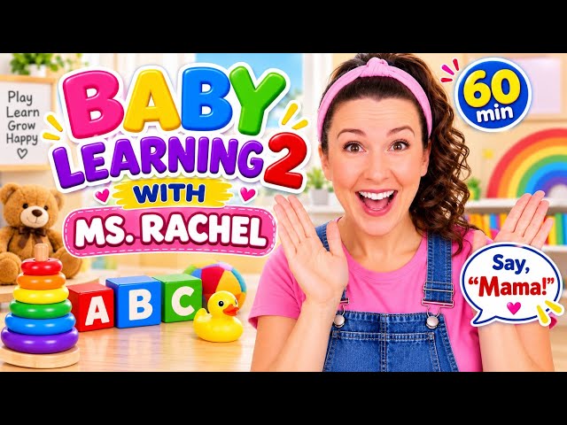 Baby Learning With Ms Rachel - First Words, Songs and Nursery Rhymes for Babies - Toddler Videos