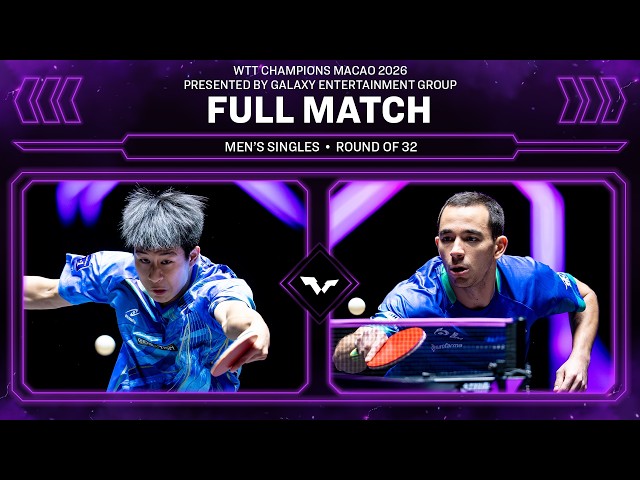 FULL MATCH | Nicholas Lum vs Hugo Calderano | MS R32 | #WTTMacao 2026