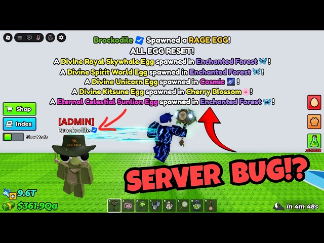 OMG! ADMIN SPAWNED THE NEW BIGGEST DIVINE-ETERNAL EGGS IN STEAL AN EGG! 😱💀