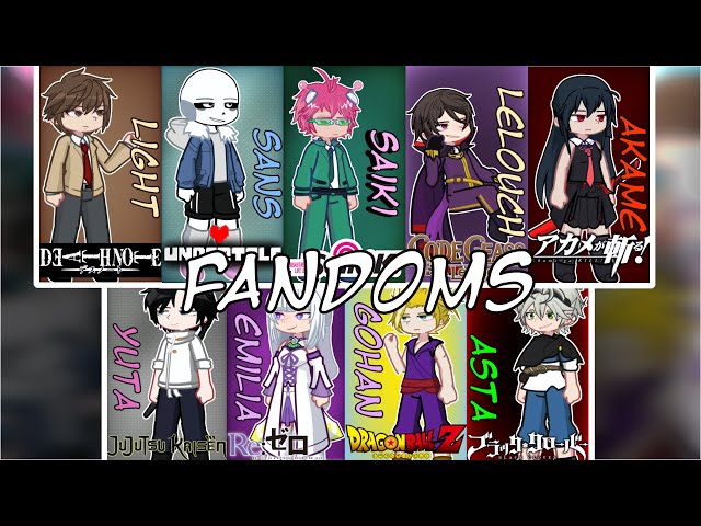Fandoms reacts to Each Other || 1/? || Full Introduction || Dbz, Saiki K, COTE,Death Note, JJK