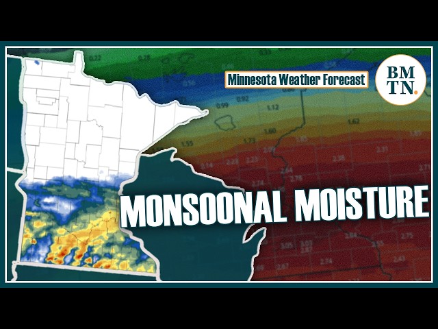 Monsoonal moisture moving in for Friday soaking showers
