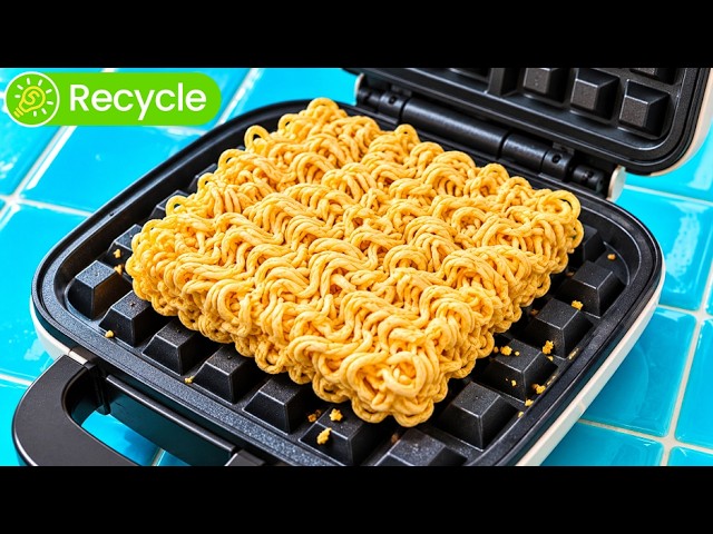 Yummy Food Recipes In Waffle Maker. Ideas for Breakfast. Fast Food Or Desserts