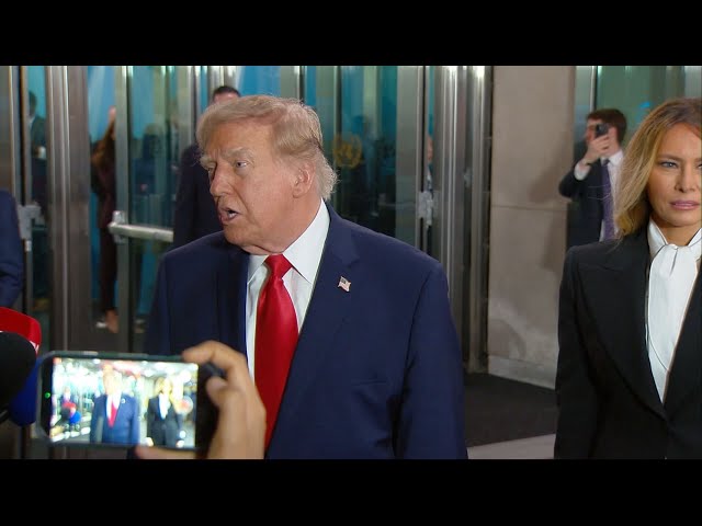 'You should not be here': Trump lashes out at CNN reporter ahead of UN speech