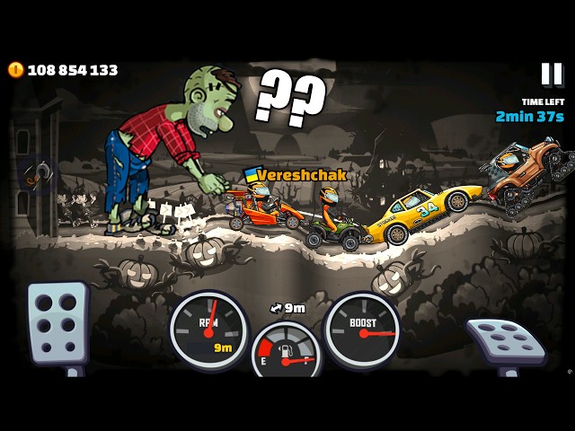 THE WALKING TREAD EVENT - Hill Climb Racing 2 Walkthrough