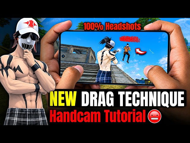 Panel Level Drag Technique 😱One Tap Handcam Tutorial ✅