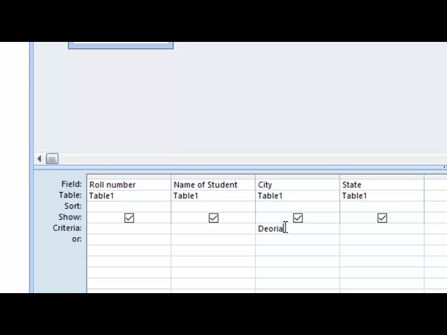 Criteria in Microsoft access@COMPUTEREXCELSOLUTION