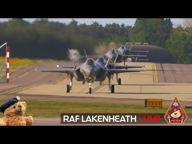 LIVE US AIR FORCE FIGHTER TOWN F-15 & F-35 ACTION • 48TH FIGHTER WING RAF LAKENHEATH 16.10.26