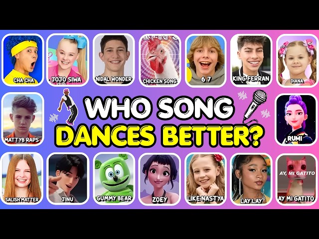 Who DANCES Better? 💃🎶 Guess Who’s Dancing 2026 |Like Nastya,K-pop Demon Hunters, Golden