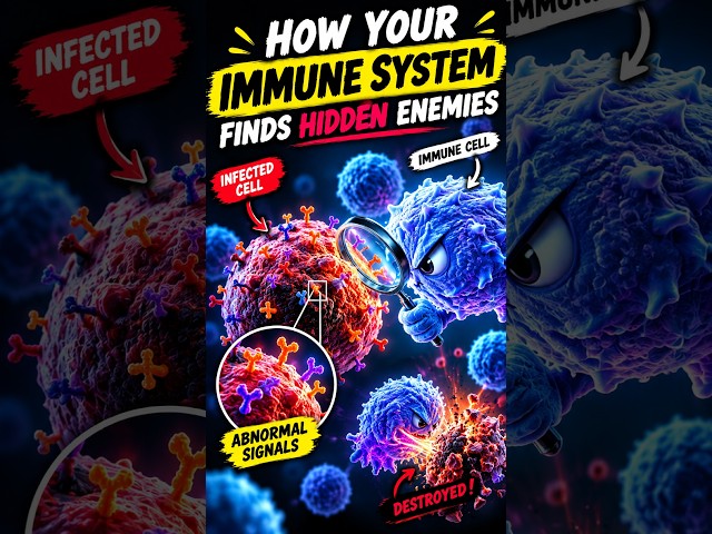 How Does Your Immune System Find Hidden Enemies?🧬👀  #scienceshorts #youtubeshorts
