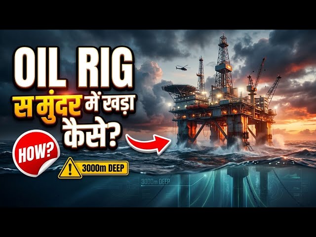 How Oil Rigs Stay in the Middle of the Ocean? | Hindi Documentary
