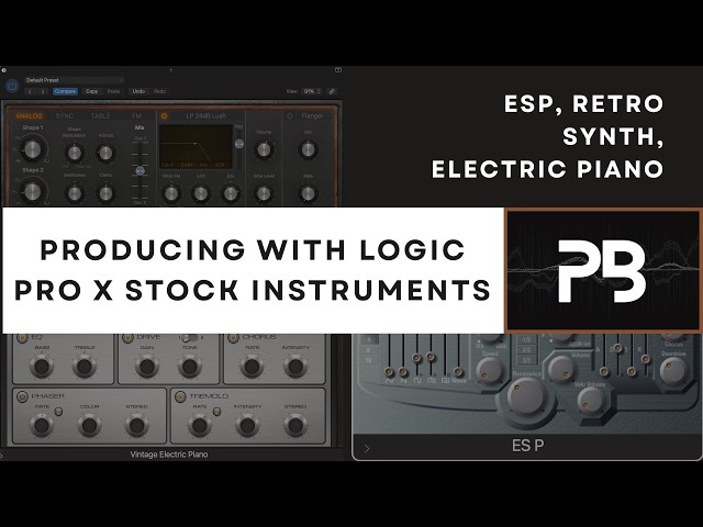PRODUCING WITH LOGIC PRO X STOCK INSTRUMENTS | Dub Techno Experiment + Free Mixing Template