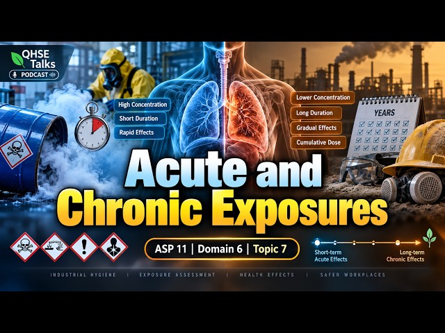 ASP 11 Domain 6 Topic 7 | Acute vs Chronic Exposures Explained | Industrial Hygiene