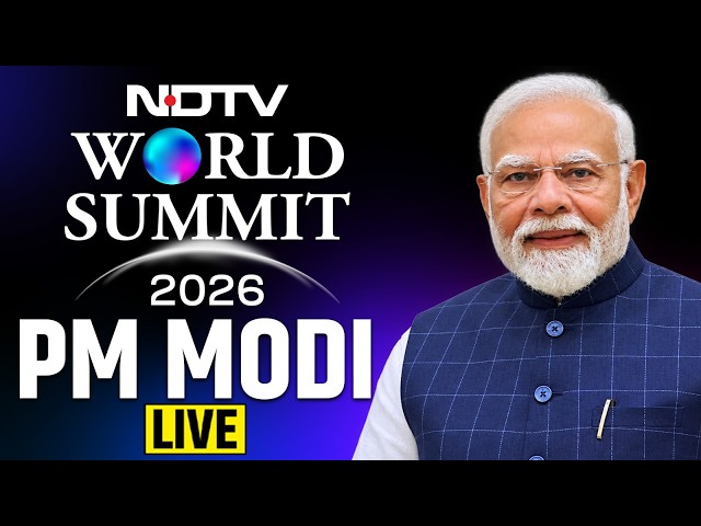PM Modi LIVE | मोदी का भाषण लाइव | NDTV World Summit 2026 | Modi Speech